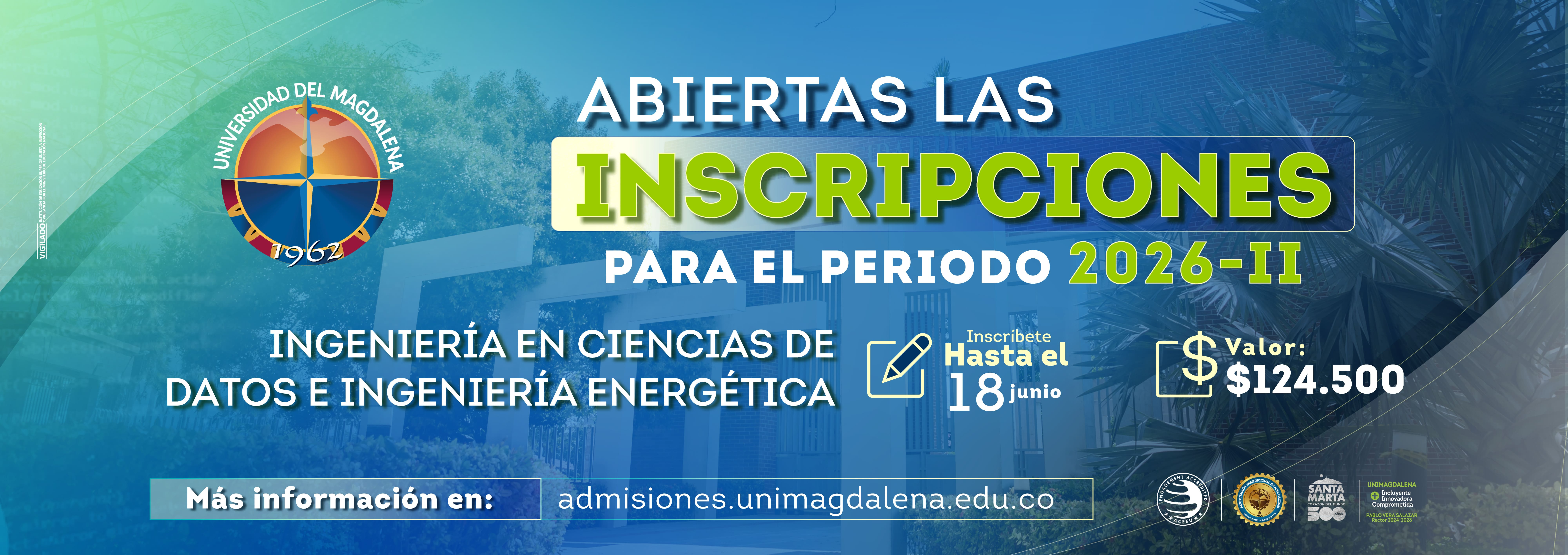 INSCRIPCIONES INGENIERÍA CIENCIA DE DATOS E INGENIERÍA ENERGÉTICA