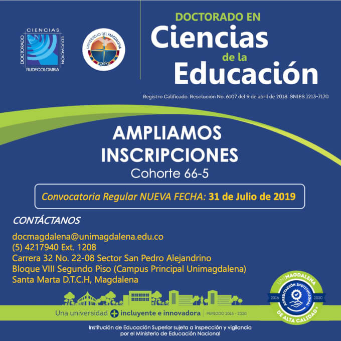 Doctorado En Ciencias De La Educaci N Rudecolombia Universidad Del