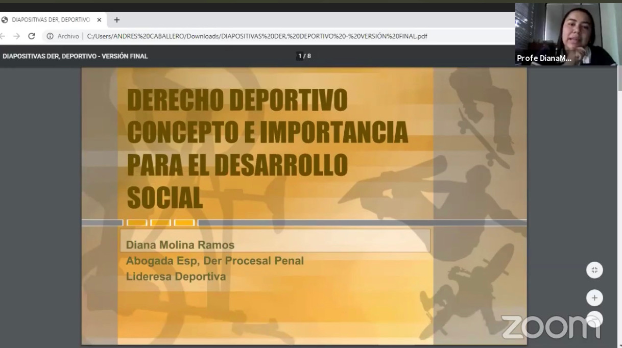 Entre los invitados especiales se contó con la participación de la abogada especialista en Derecho procesal penal, lideresa deportiva del departament