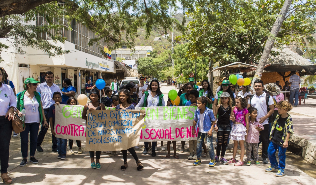 ICBF y UNIMAGDALENA se movilizaron en contra de la explotación sexual de niños y adolescentes