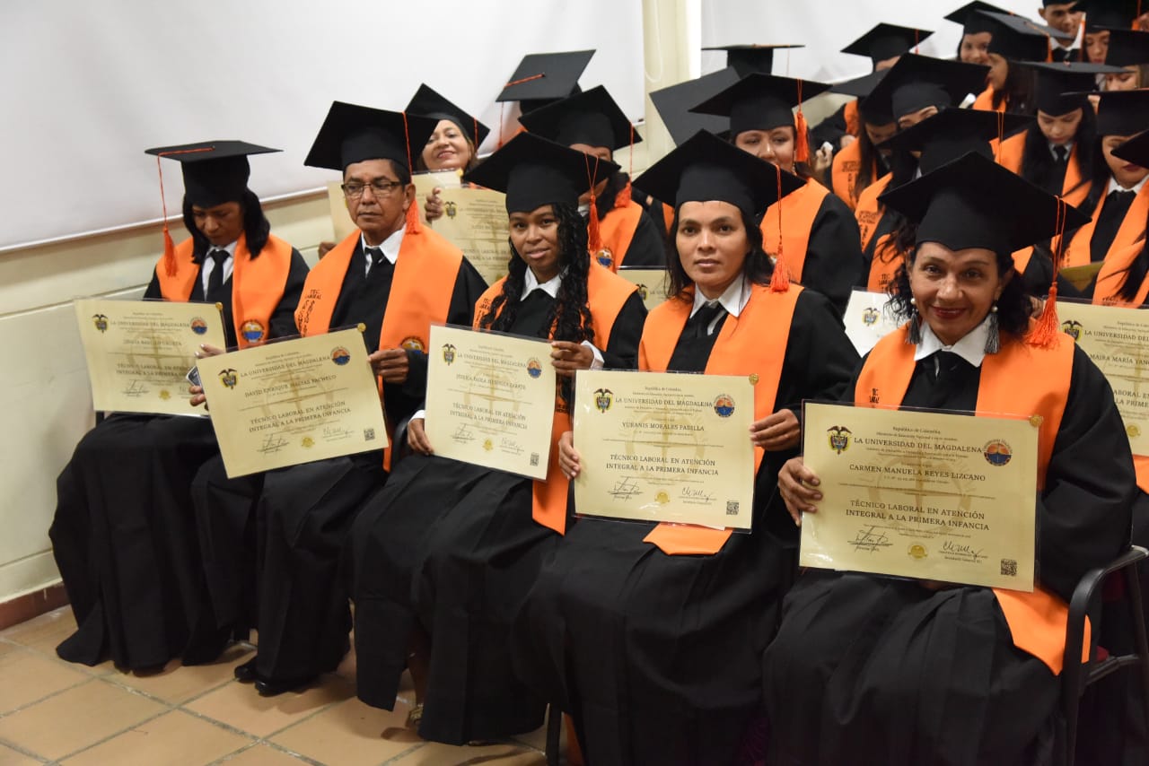 Una nueva cohorte de Técnicos Laborales por Competencias, son entregados a la sociedad samaria y magdalenense por la Universidad del Magdalena.