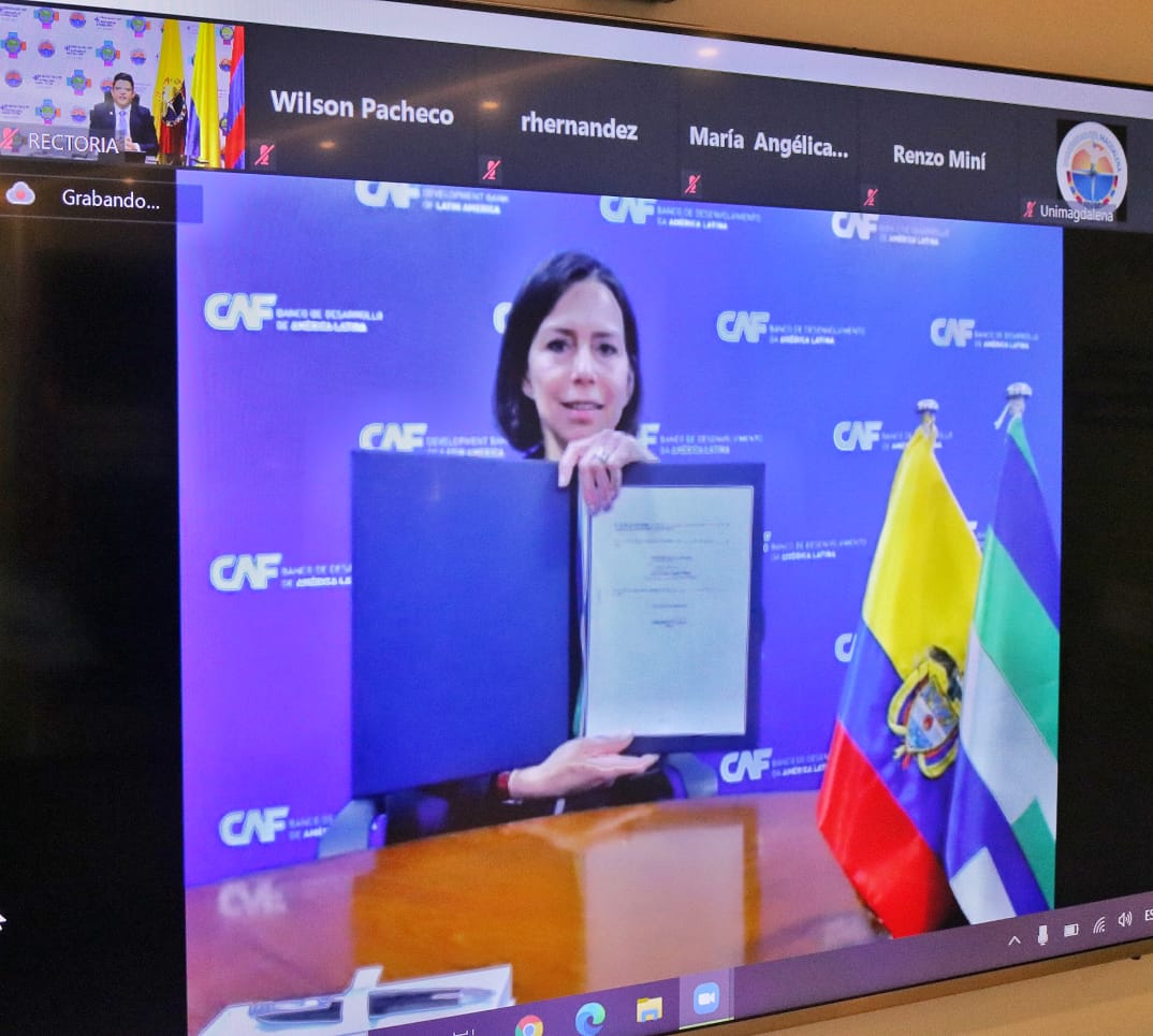 UNIMAGDALENA, primera Universidad colombiana en firmar acuerdo con el Banco de Desarrollo de América Latina – CAF