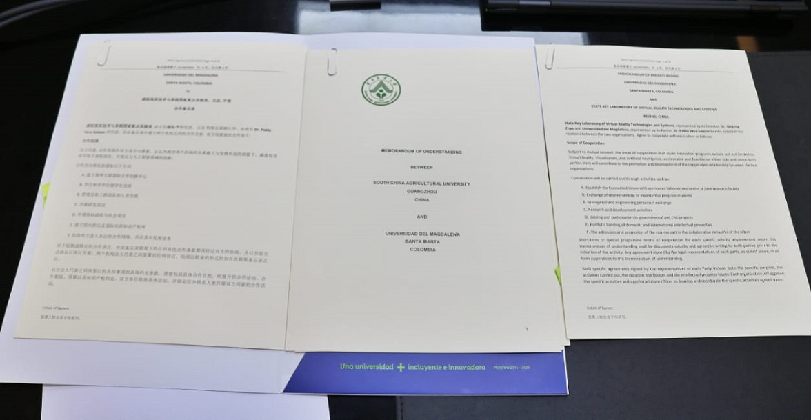UNIMAGDALENA suscribió alianza internacional para la Innovación en Educación e Investigación Agrícola