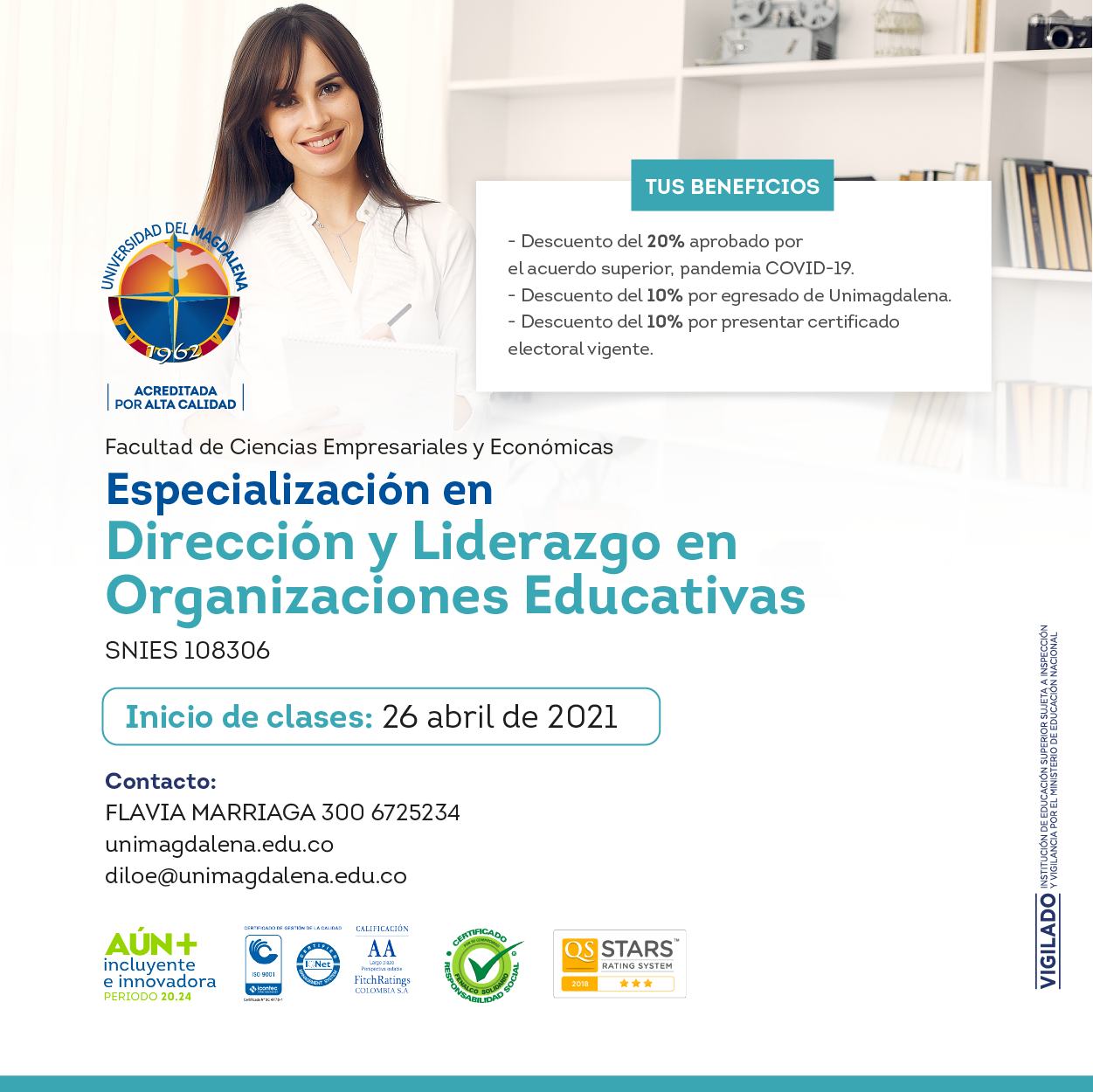 Especialización en Dirección y Liderazgo en Organizaciones Educativas