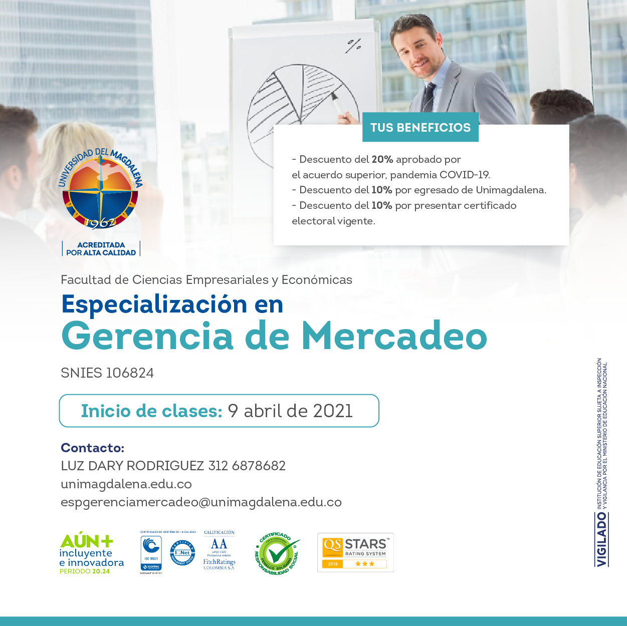 Especialización en Gerencia de Mercadeo