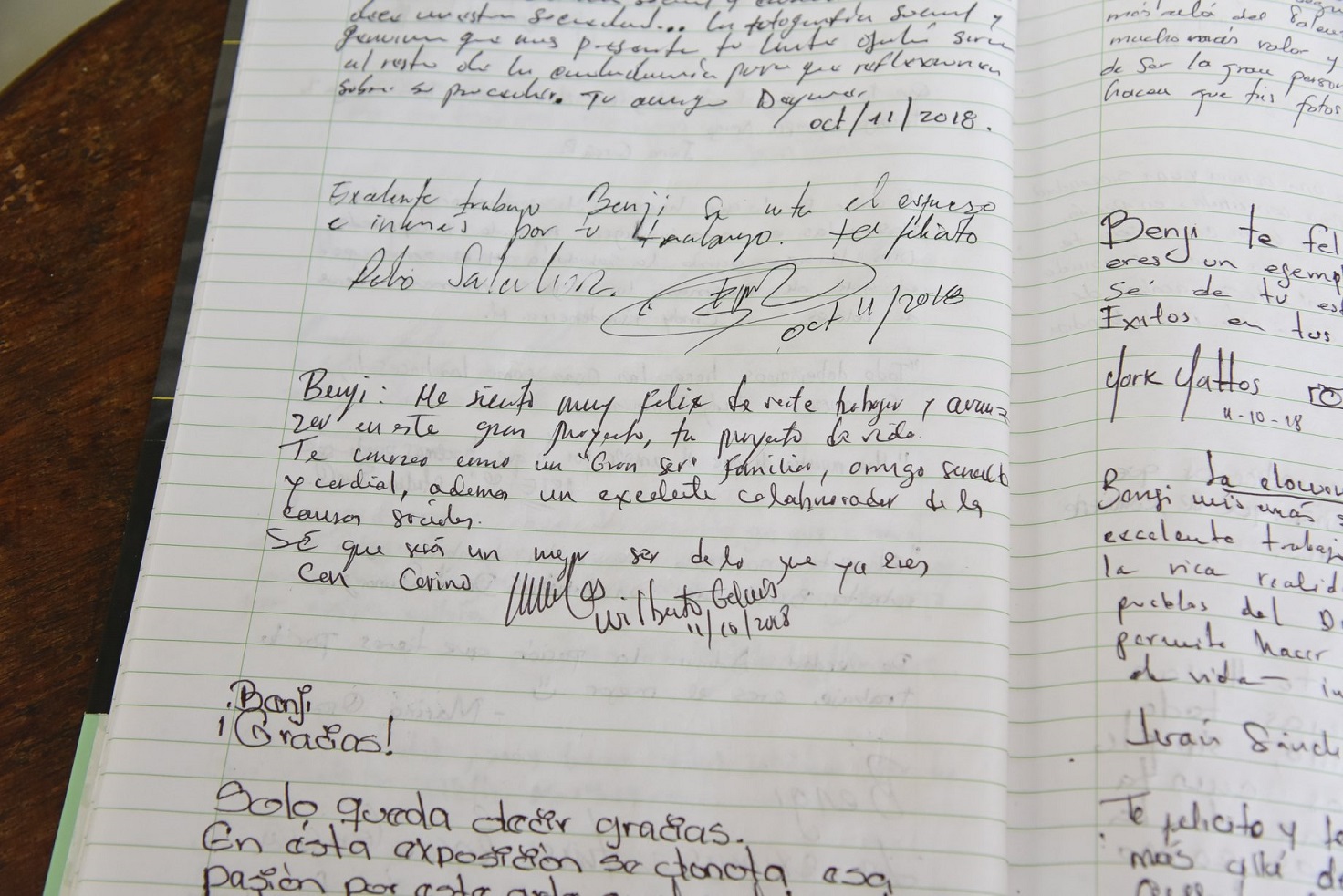 Alumnos, docentes, compañeros de trabajo hasta los directivos han enviado mensajes de motivación para que ‘Benji’ continúe su excelente labor.
