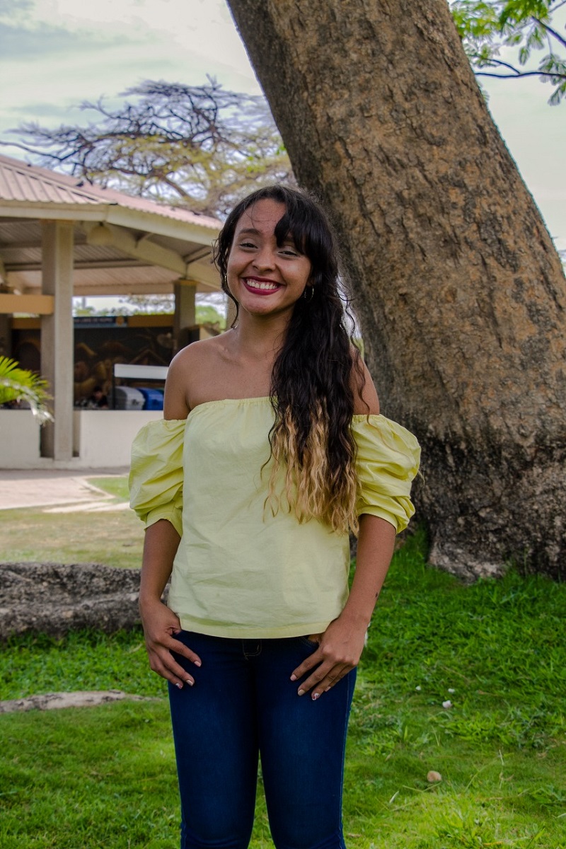 Estudiante posando