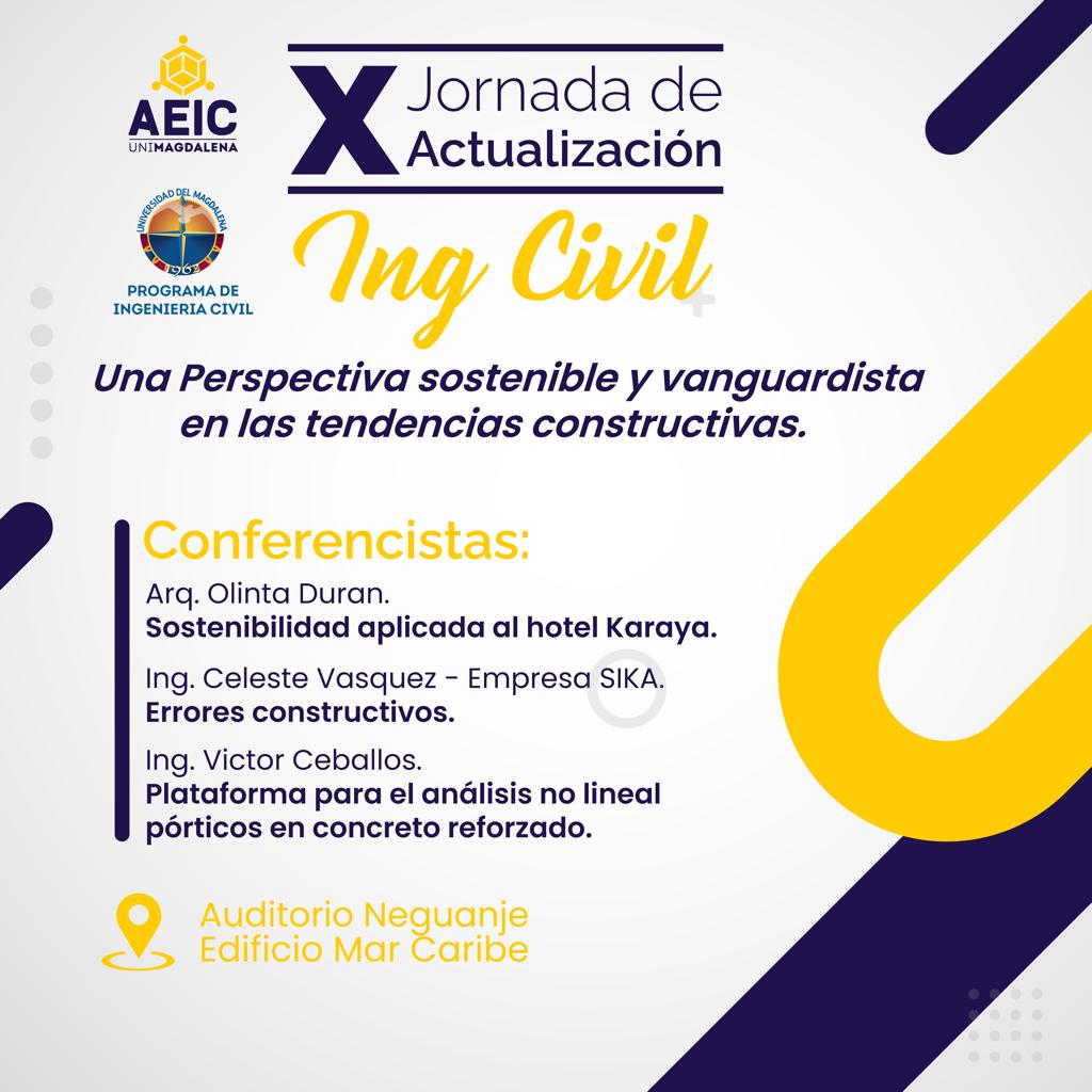 X JORNADA DE ACTUALIZACIÓN DE INGENIERÍA CIVIL