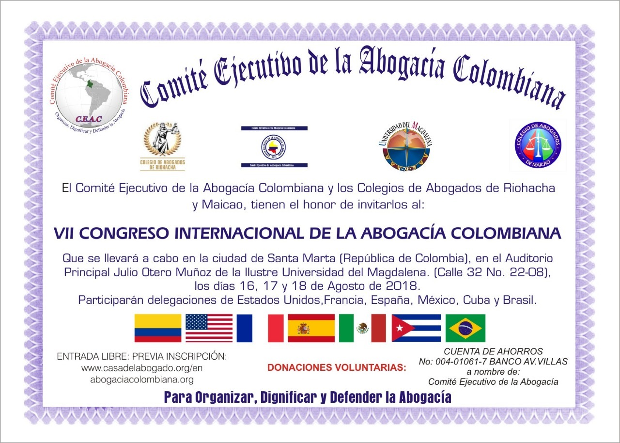 VII Congreso Internacional de la Abogacía Colombiana