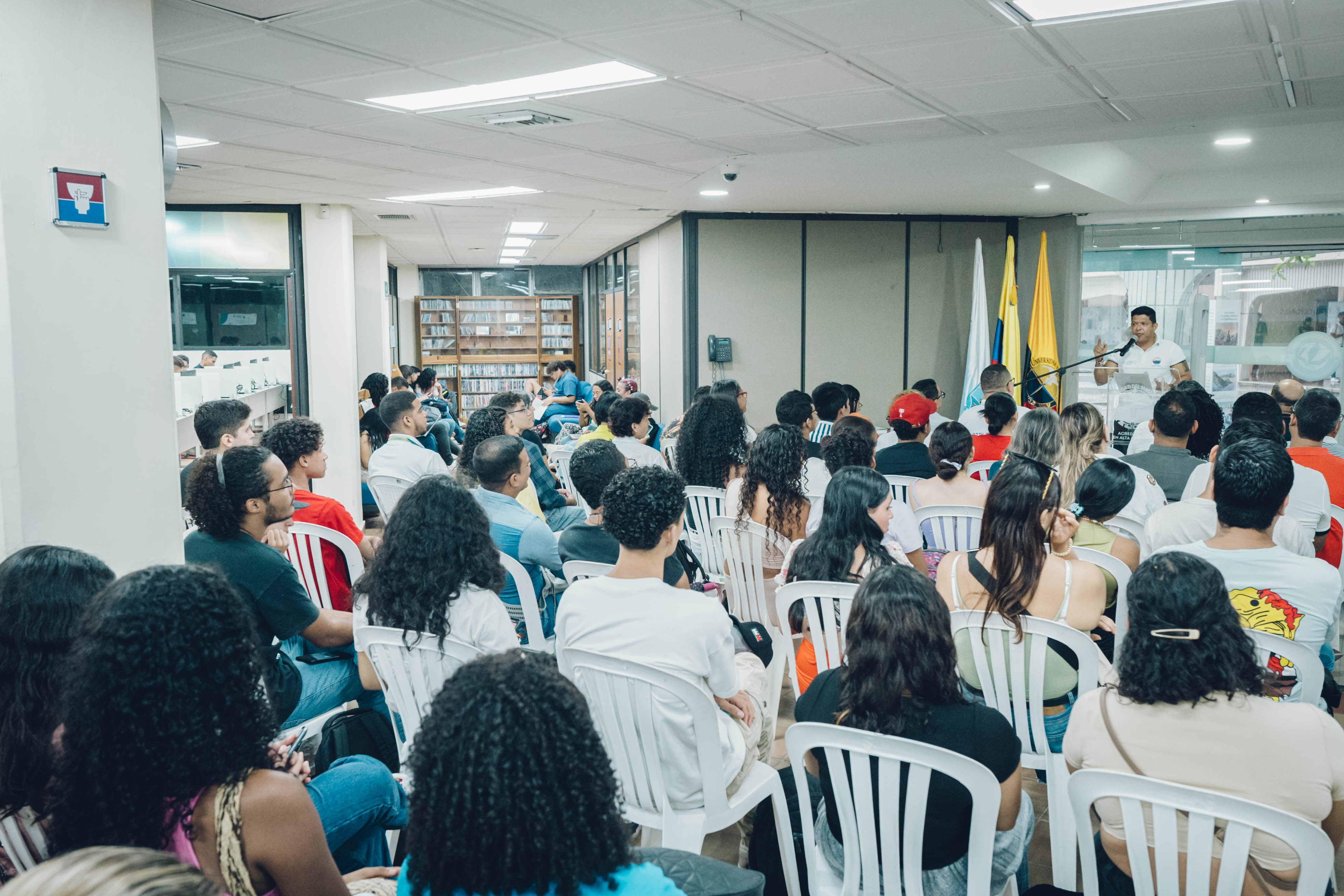 Discurso del Rector en el acto de entrega de las Aulas de Recursos Virtuales ante la comunidad administrativa y académica.