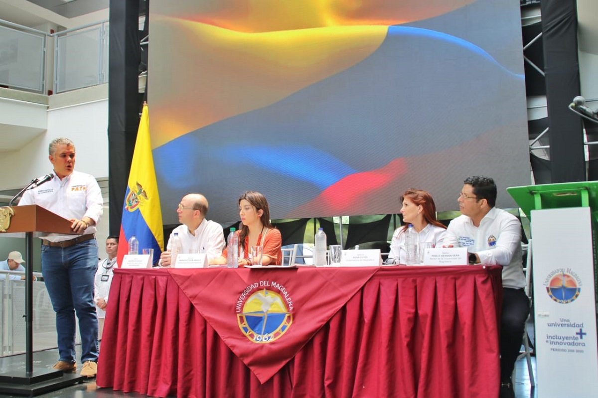 Presidente Iván Duque inauguró en UNIMAGDALENA edificio de aulas “Mar Caribe”