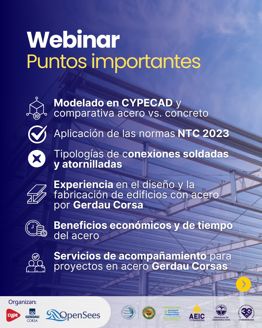 Puntos importantes del Webinar