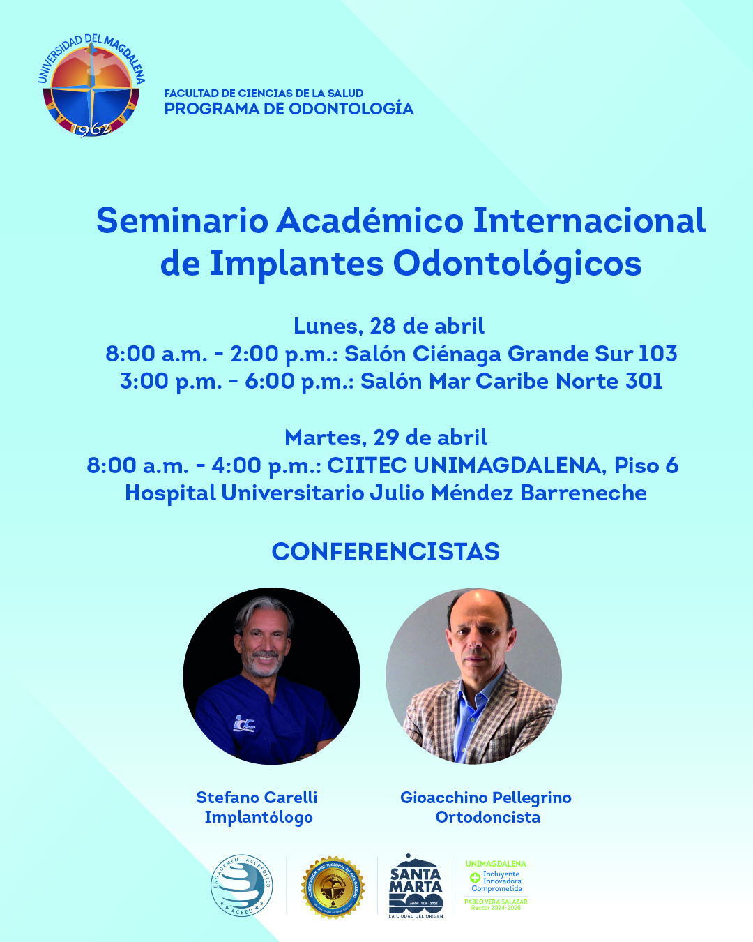 Seminario académico Internacional de Implantes odontológicos