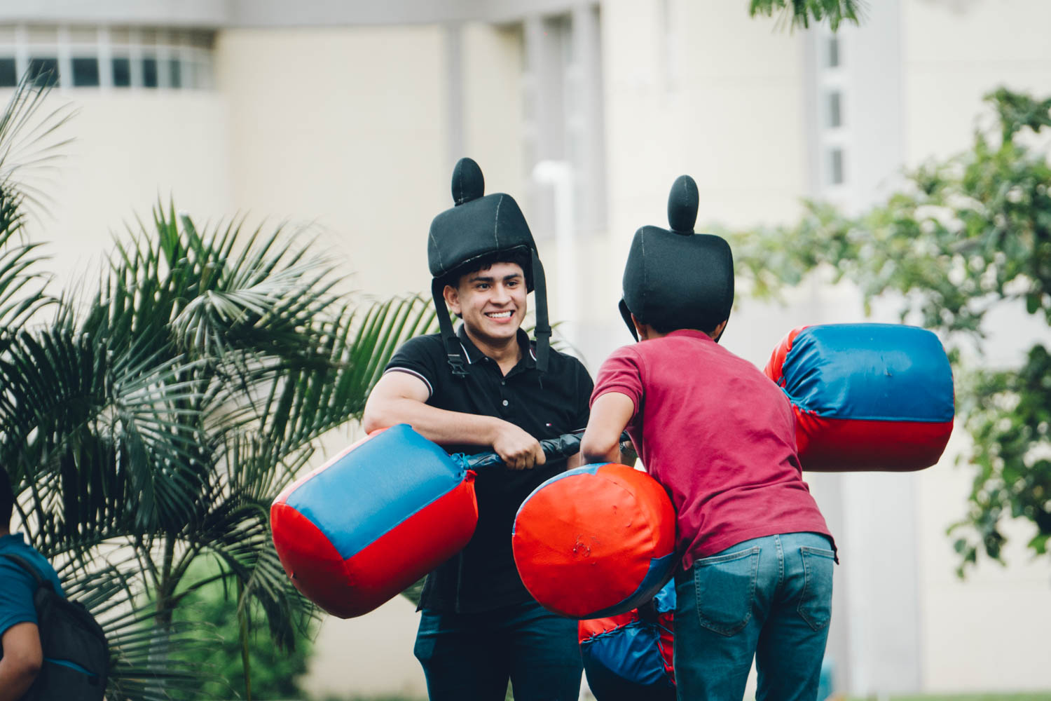 Se ofrecieron actividades recreativas como muro de escalar, bumper ball, sumo y gladiadores.