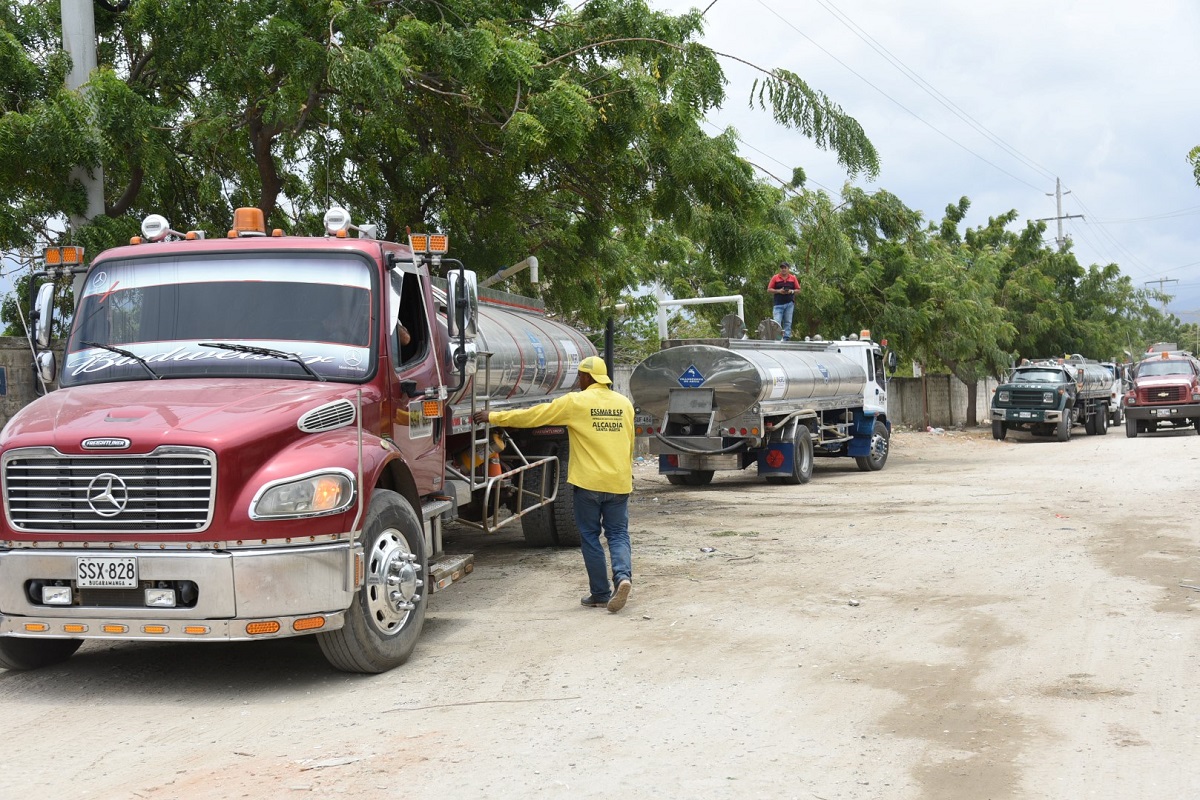 UNIMAGDALENA ha entregado 236 carrotanques, equivalentes a tres millones de litros de agua