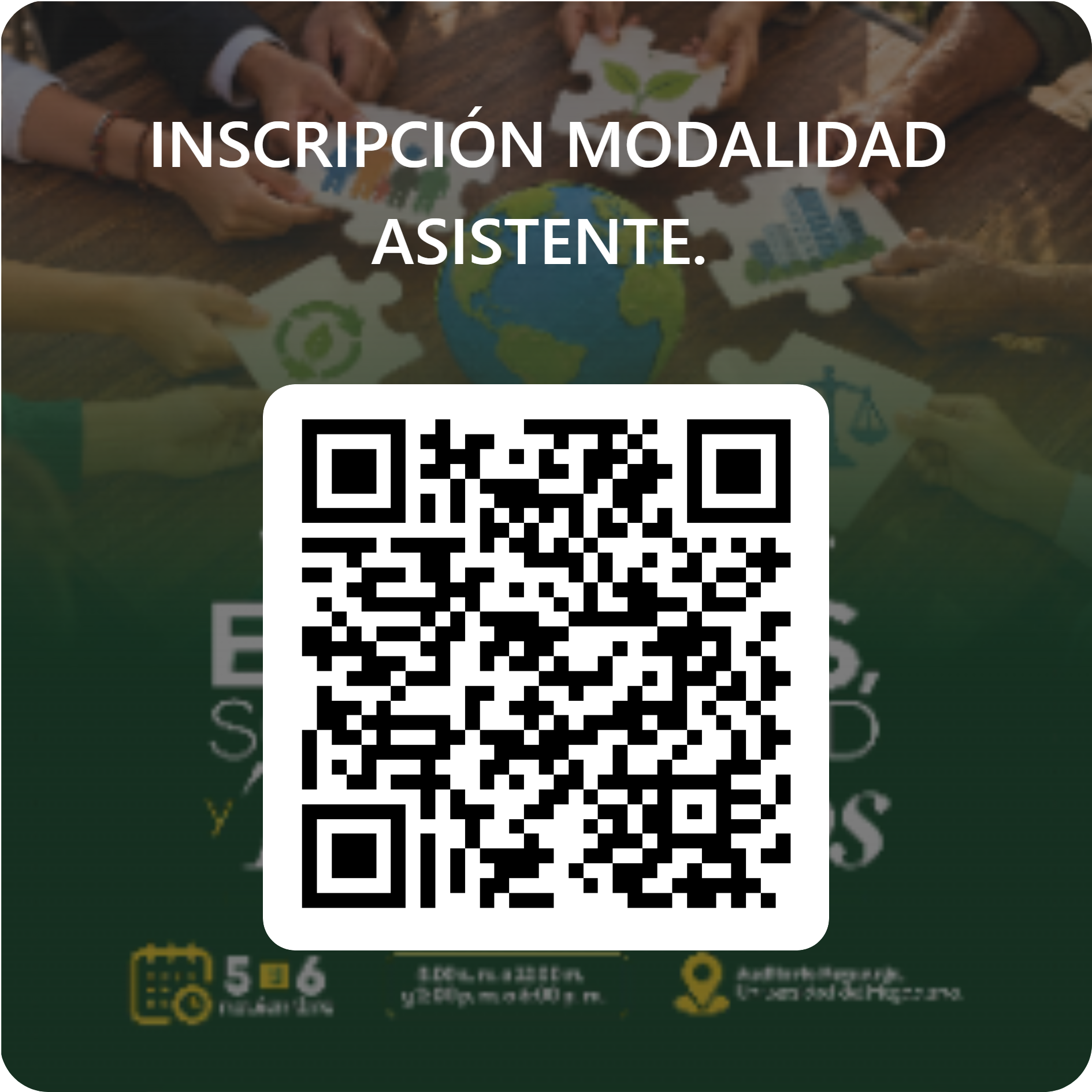 Enlace para inscripciones de asistentes al evento