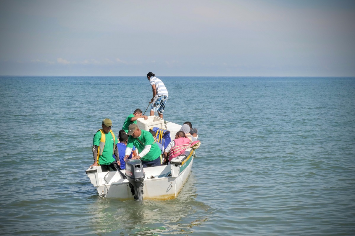 UNIMAGDALENA realizó jornada de retiro de mallas de pesca en los arrecifes artificiales