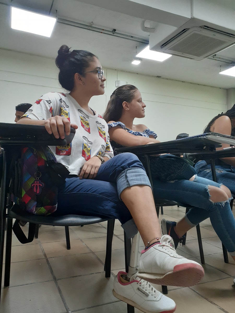 Francia, la estudiante con discapacidad física que desea internacionalizar el proceso de inclusión de UNIMAGDALENA