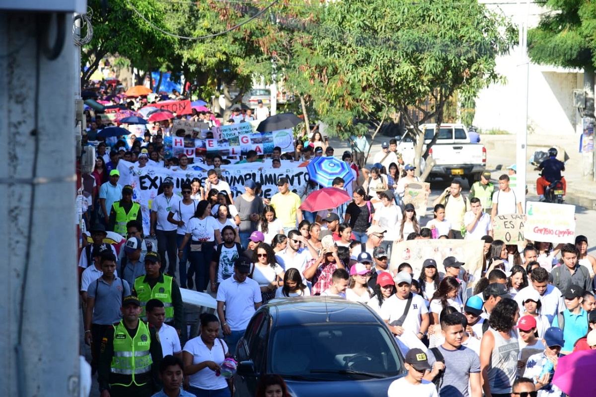 UNIMAGDALENA dijo presente en la Huelga General por el Futuro del Planeta