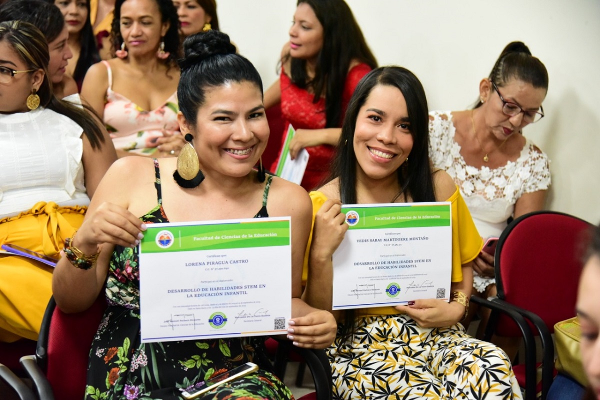 UNIMAGDALENA certificó a estudiantes en Desarrollo de Habilidades STEM en la Educación Infantil