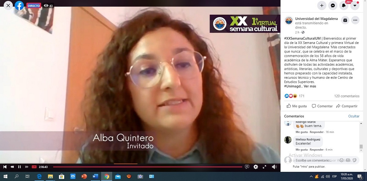 UNIMAGDALENA y su comunidad universitaria ‘Más conectados que nunca’ con la Semana Cultural Virtual