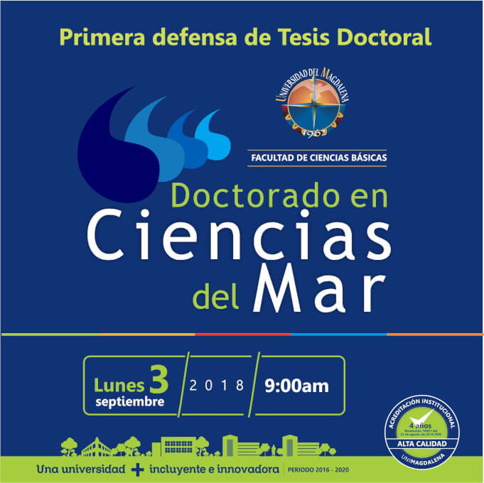 Primera Defensa de Tesis Doctoral del Doctorado en Ciencias del Mar