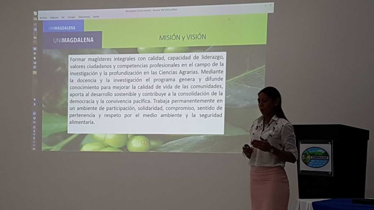 El área de Postgrados de Unimagdalena se sumó al evento a través de la promoción de la Maestría en Ciencias Agrarias.