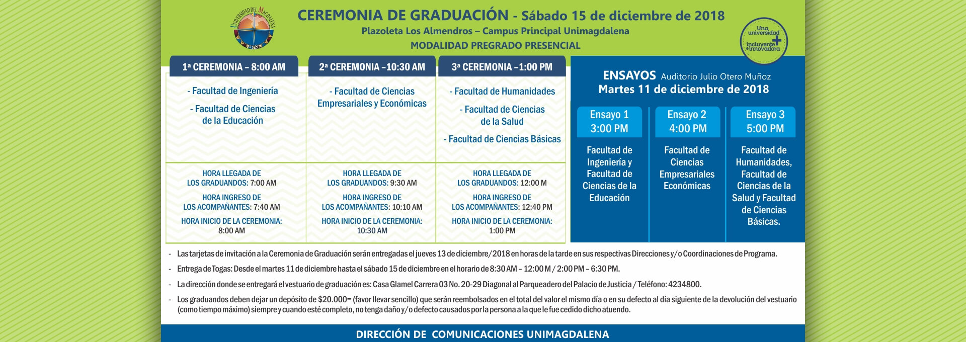 Ceremonias de Graduación