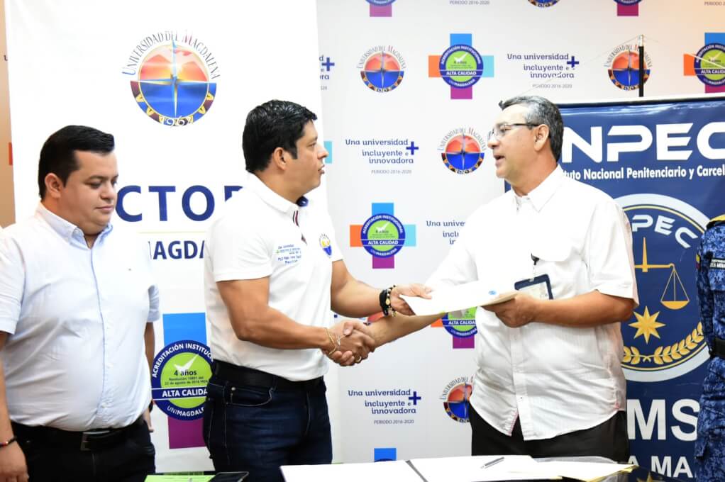 UNIMAGDALENA e INPEC Santa Marta establecen alianza para rehabilitación integral de internos en la cárcel de la ciudad