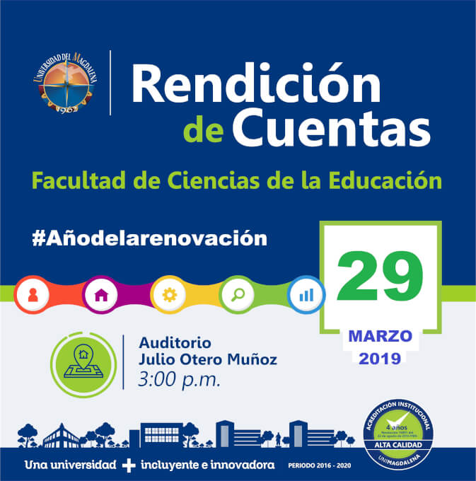 Rendición de Cuentas Facultad de Ciencias de la Educación