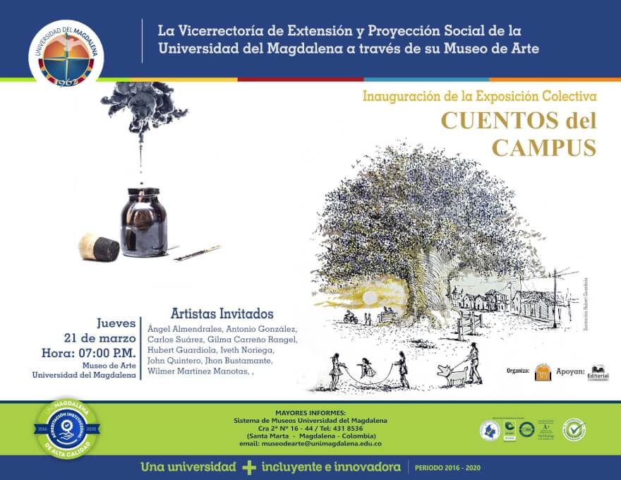 UNIMAGDALENA inaugura exposición de Arte “Cuentos del Campus”