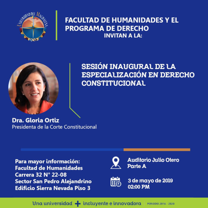 Sesión Inaugural de la Especialización en Derecho Constitucional