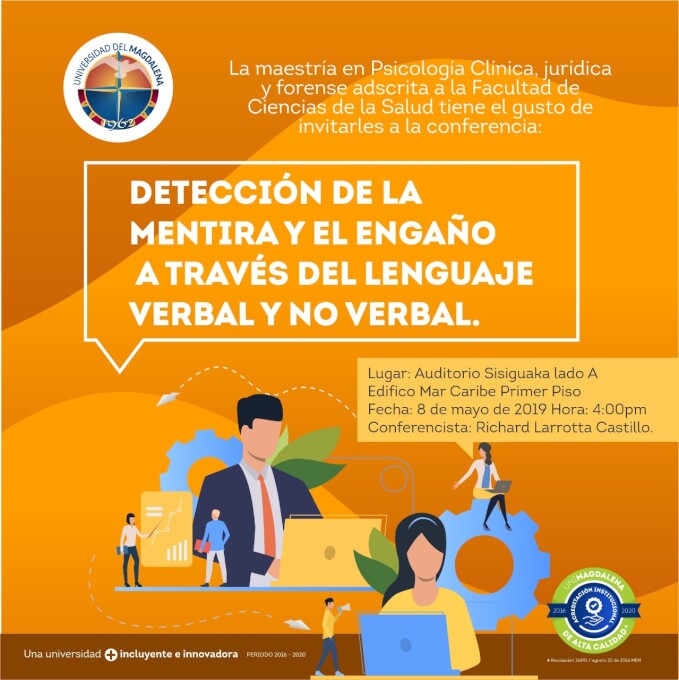 Conferencia 'Detección de la Mentira y el Engaño a través del Lenguaje Verbal y No Verbal'