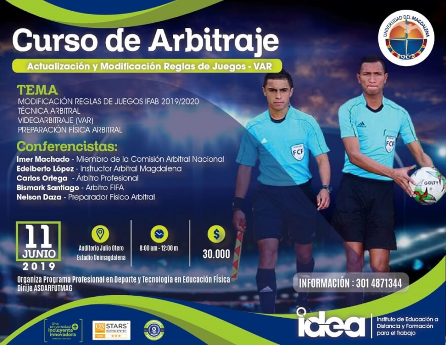 Inscripciones para el curso de árbitro de fútbol