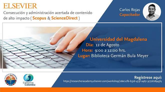 capacitación “Consecución y administración acertada de contenido de alto impacto (ScienceDirect & Scopus)”