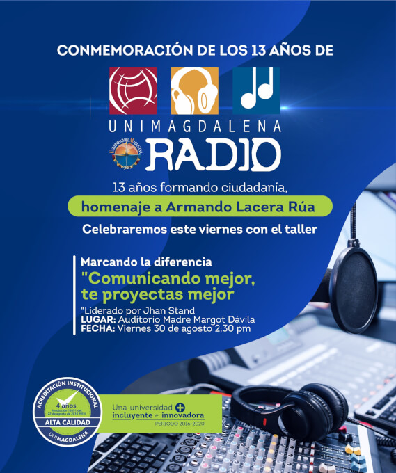 Conmemoración de los 13 años de UNIMAGDALENA Radio