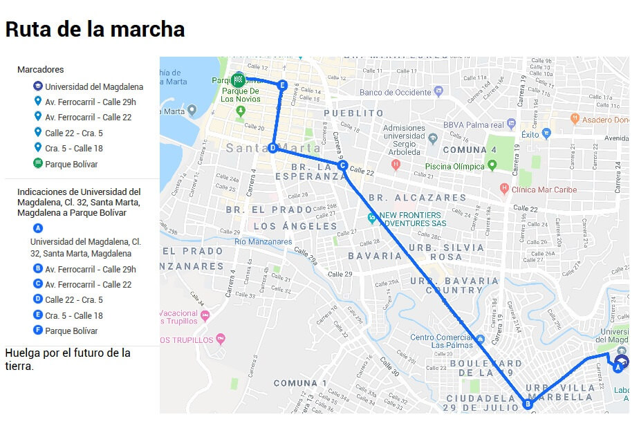 Santa Marta será escenario de la ‘Huelga General por el Futuro de la Tierra’ en emergencia climática