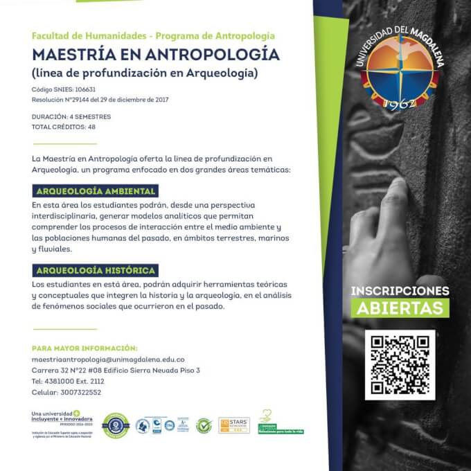 MAESTRÍA EN ANTROPOLOGÍA-LÍNEA ARQUEOLOGÍA