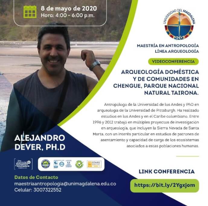 Maestría en Antropología línea Arqueología ambiental.