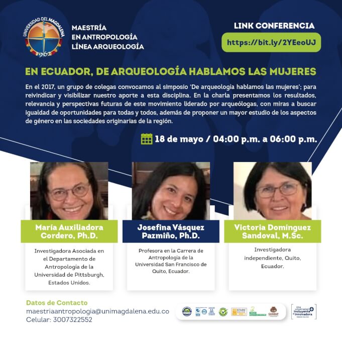 Arqueología y género. Inscripción en : https://bit.ly/2YEeoUJ