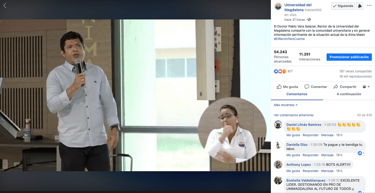 Rector de UNIMAGDALENA realizó propuesta viable para generar alivio económico en las matrículas de sus estudiantes para el periodo 2020-II