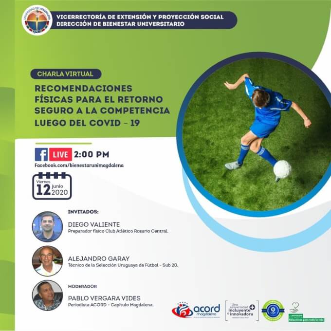 Charla virtual Recomendaciones físicas para el retorno seguro a la competencia luego del Covid 19