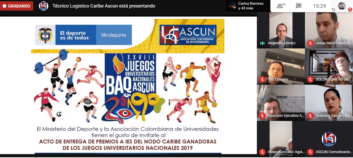 Ministerio del Deporte exaltó deportistas de UNIMAGDALENA