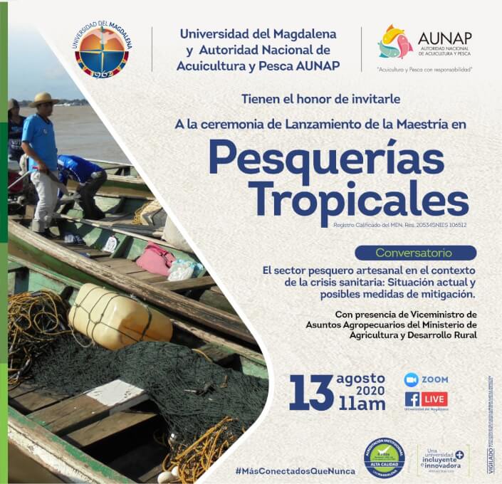 Con presencia del Viceministro de Asuntos Agropecuarios, UNIMAGDALENA lanzará Maestría en Pesquerías Tropicales