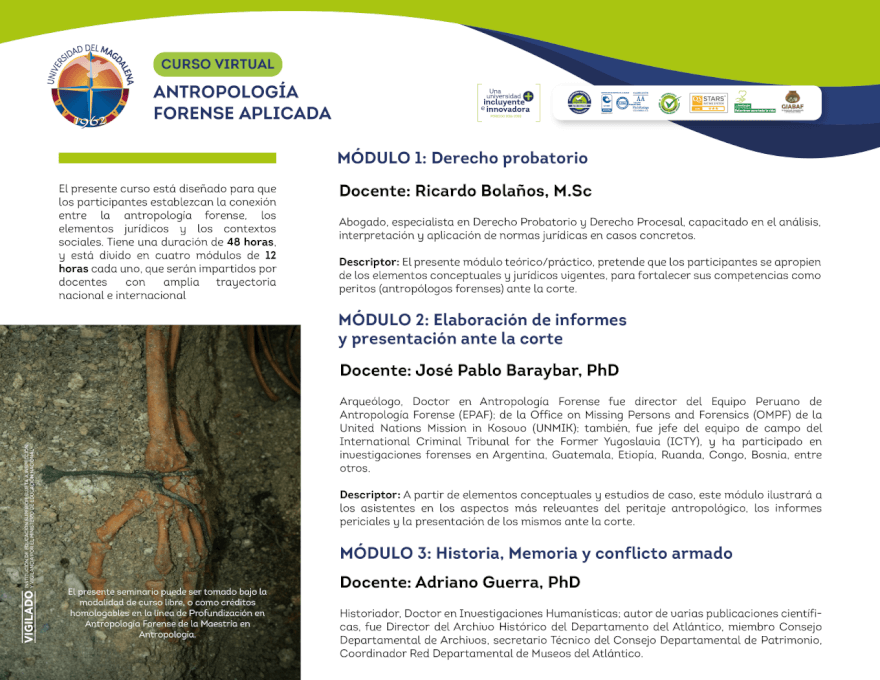 Maestría en Antropología-línea antropología forense