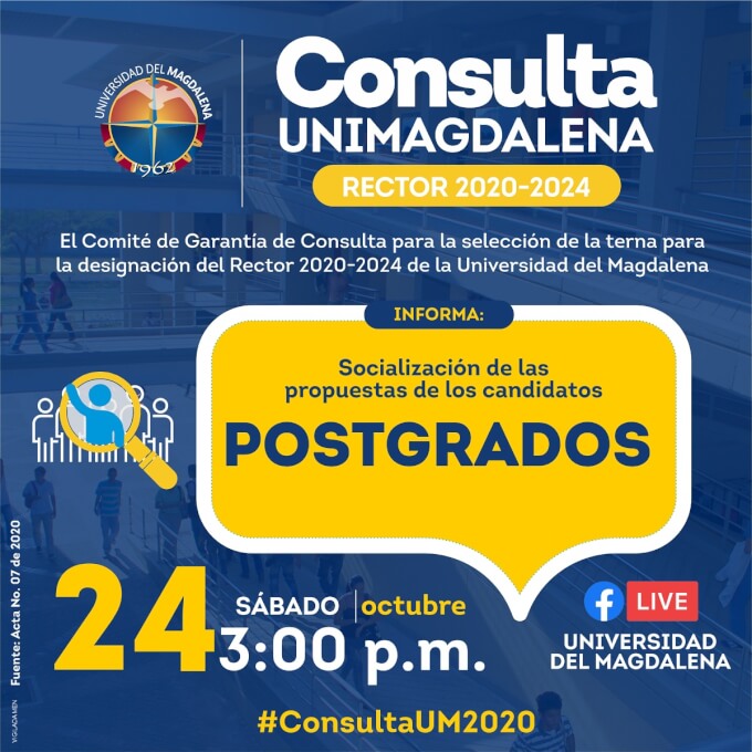 Socialización de las propuestas de los candidatos con Postgrados