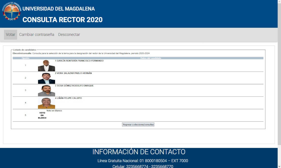 A las 8:00 a.m. inicia la votación de la Consulta para la selección de la terna que designará al rector de UNIMAGDALENA
