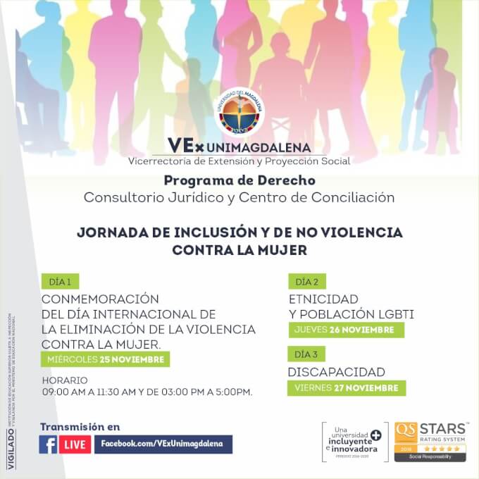 Primera Jornada de Inclusión y de la No Violencia Contra la Mujer.