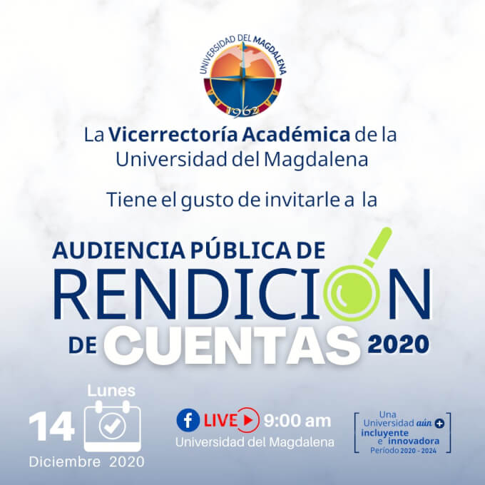 Audiencia Pública de Rendición de Cuentas 2020 de la Vicerrectoría Académica