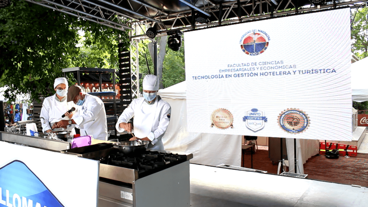 Laboratorio de Gastronomía e Innovación de UNIMAGDALENA hizo su primer Show de cocina en vivo